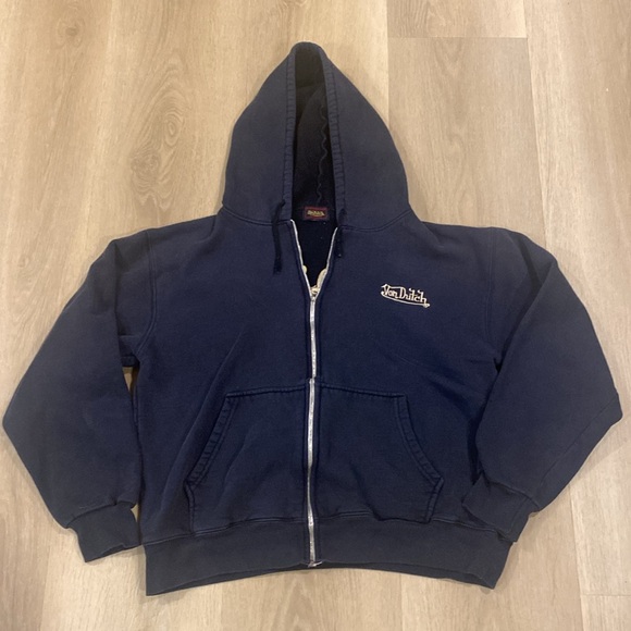 Vintage 2000s Von Dutch Black Originals Zip Front Jacket - Picture 2 of 8